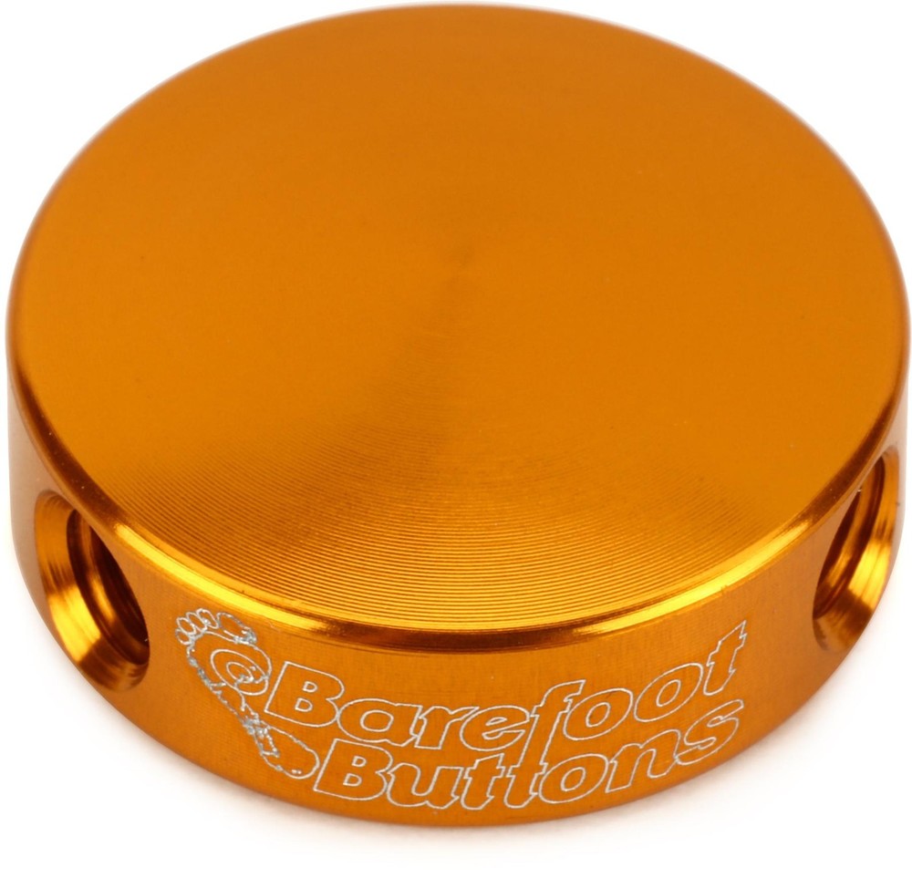 Barefoot Buttons V1 Mini Footswitch Cap - Gold (3-pack) Bundle