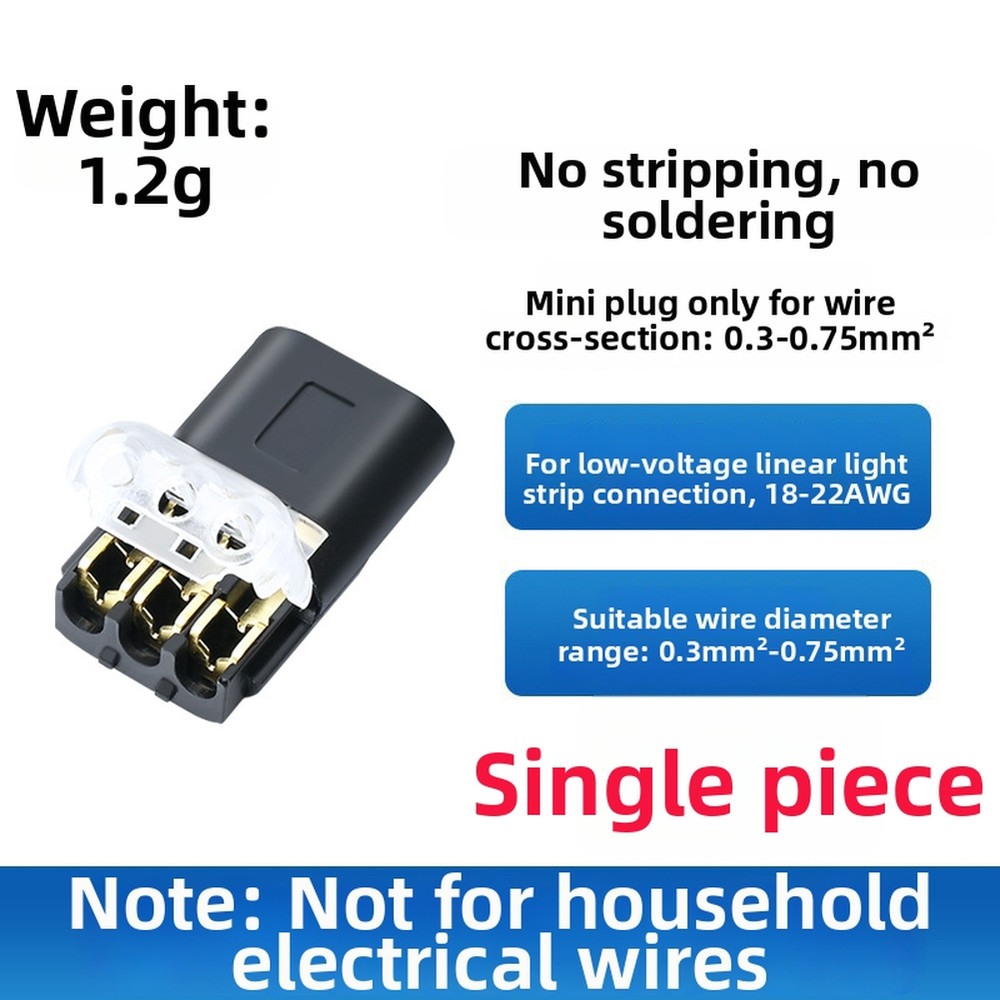For DIY Projects Wire Connector Flame-retardant Material For LED Strip Lights