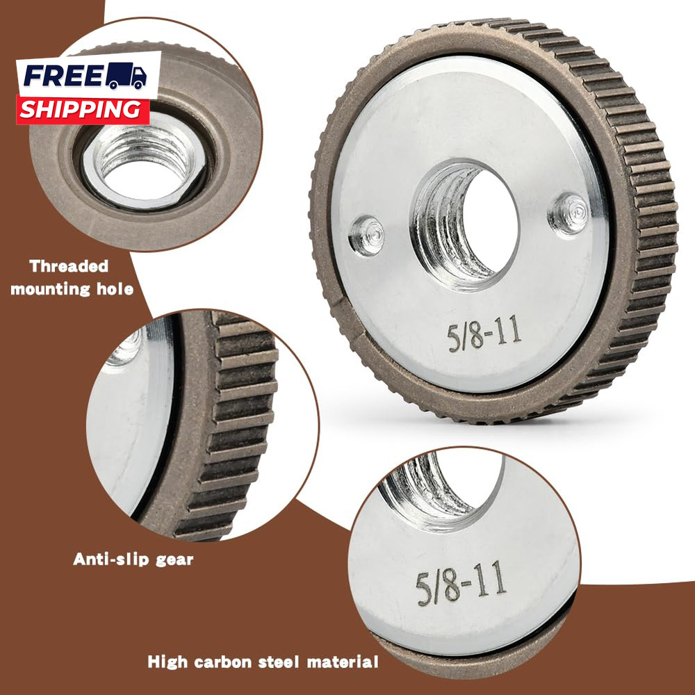 5/8"-11 Flange Nut for Thread Angle Grinder Quick Release 5/8-11 Grinder Locking