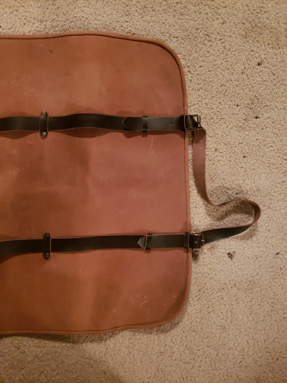 New Heavy-Duty Forest Ready Leather Log Carrier Firewood Tote Bag