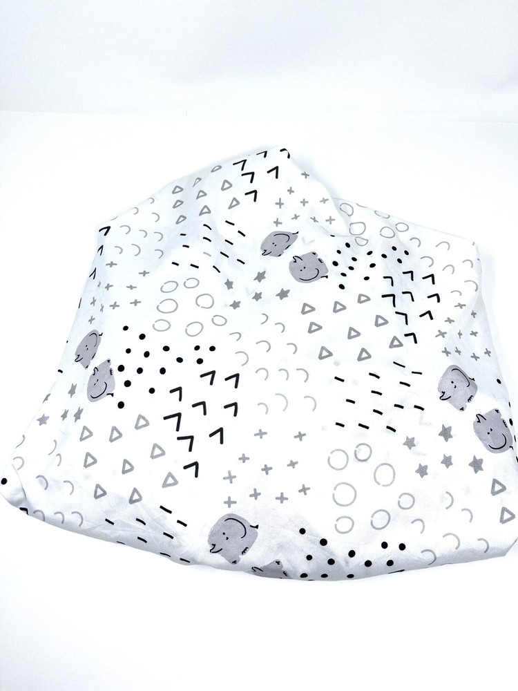 The Peanutshell Fitted Crib Sheet Geometric Shapes