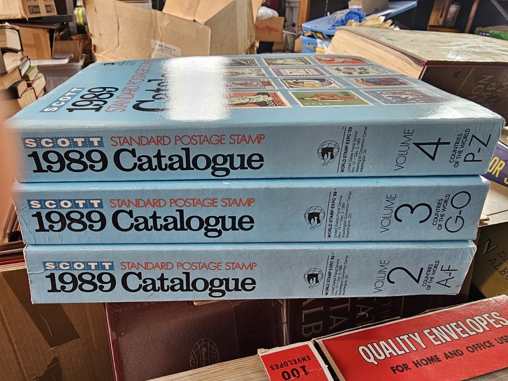 1989 Scott Standard Postage Stamp catalog Vol. II, III & IV -