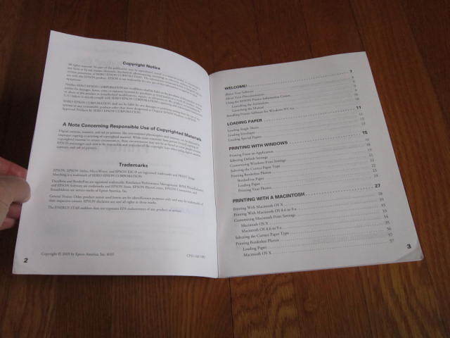 Epson Stylus C84 Printer Basics GUIDE ONLY Instructions Care Use Book Manual