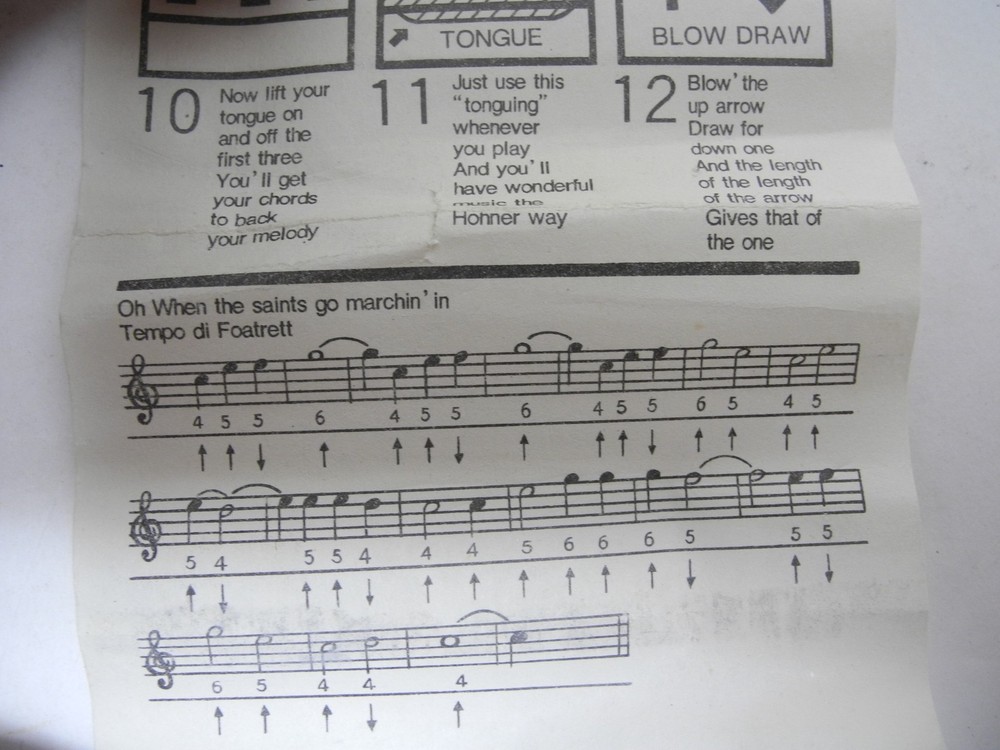 Hohner BLUESBAND Harmonica with Box and Instructions