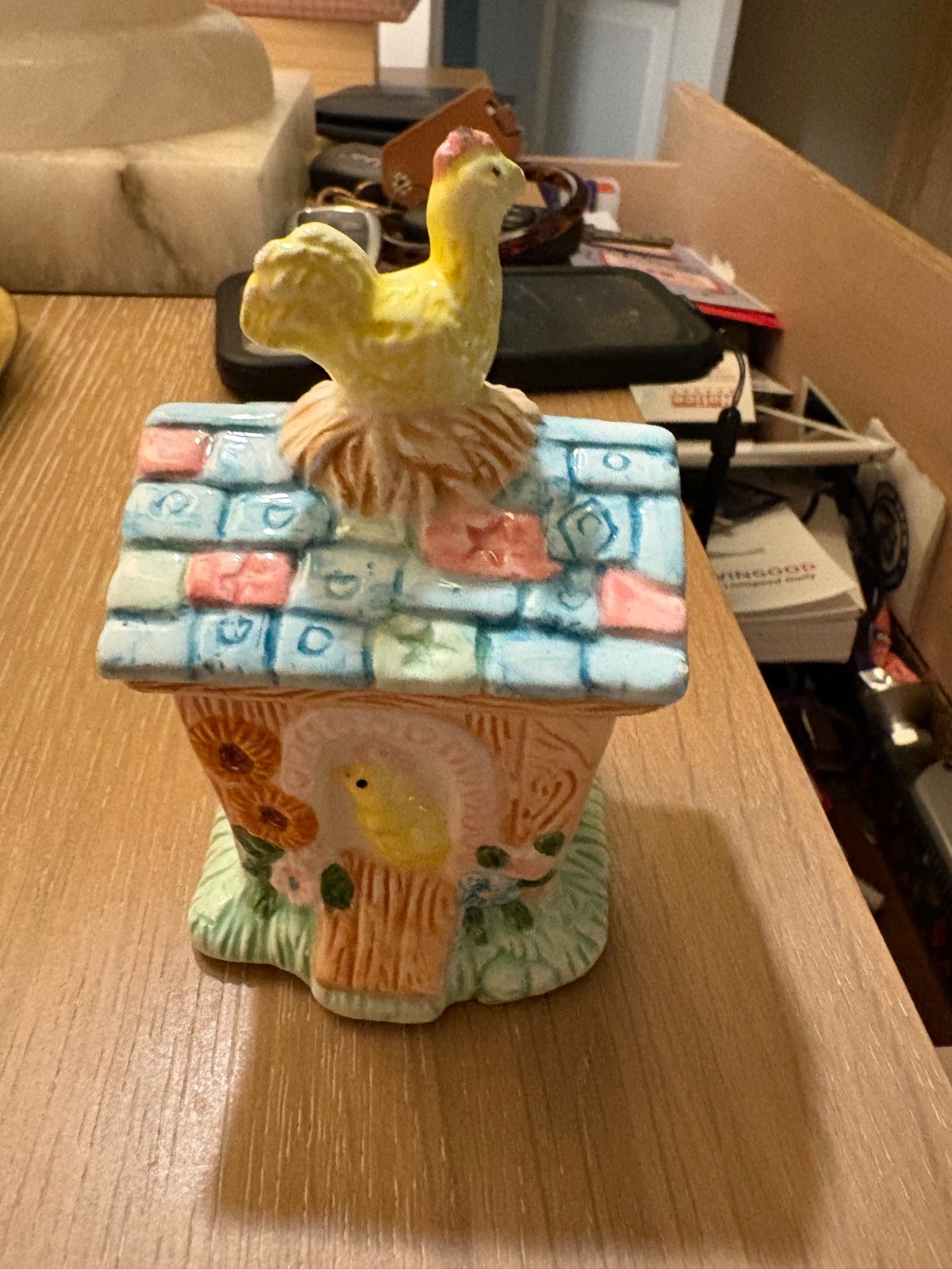 Mercuries 1994 Farm Sugar bowl Kitchen Chicken Hen Coop