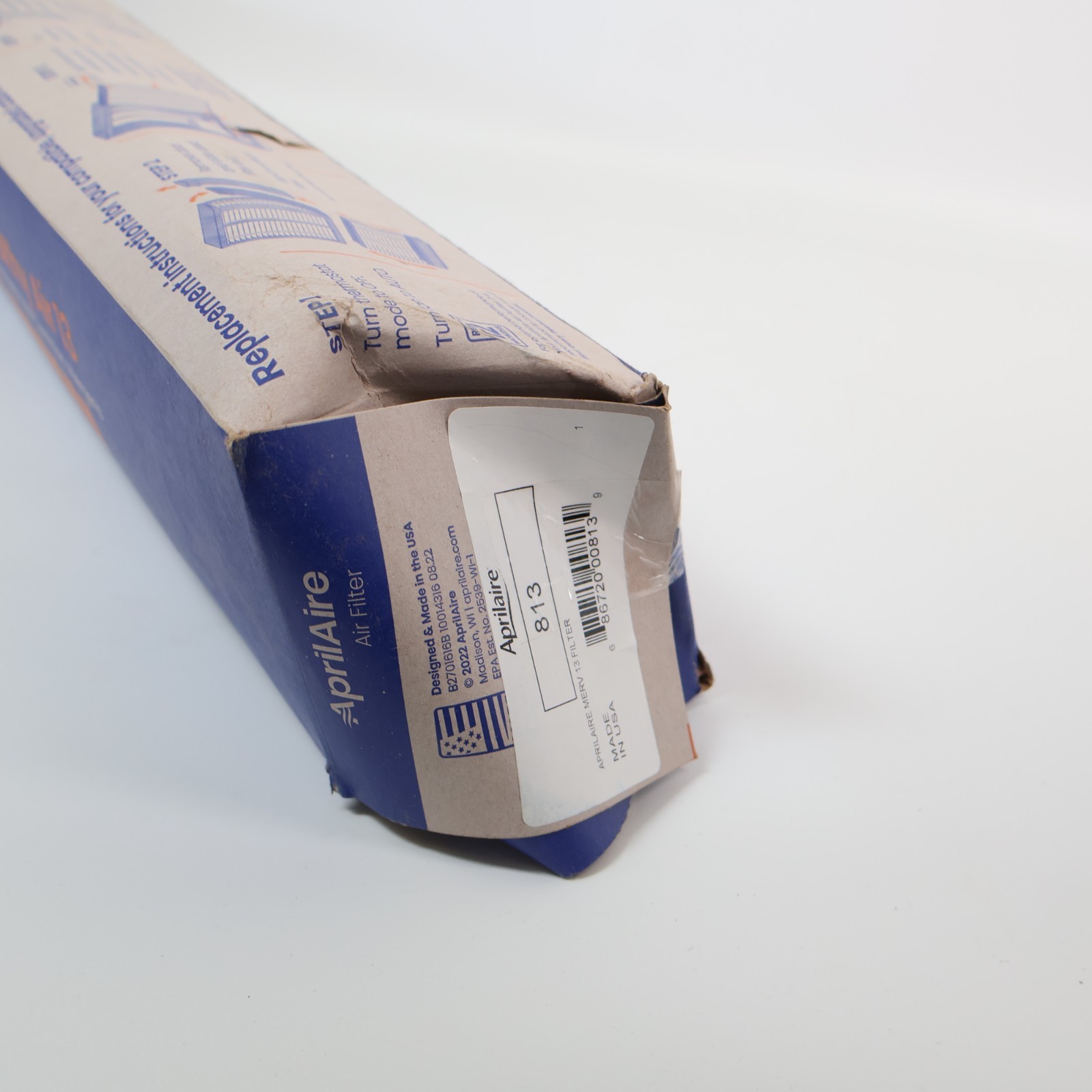 DMG BOX Aprilaire 813 Air Filter MERV 13, 20x25x4 Air Filter