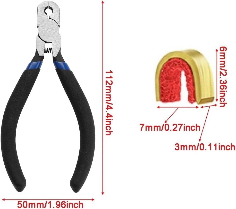 Archery Bow String Nocking Points Set with T Square Ruler Nocking Buckle Pliers