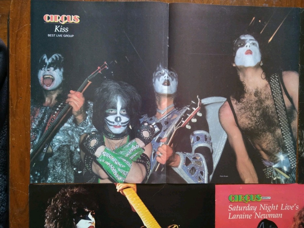 KISS Vintage CIRCUS Magazine centerfolds. 9 total. Excellent!