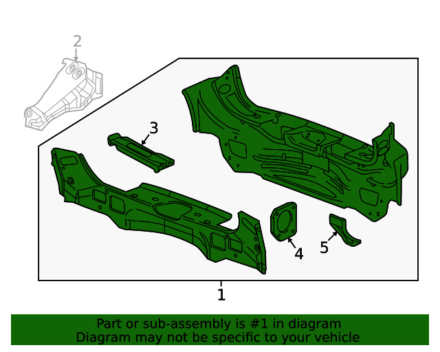 Genuine GM Rear End Panel Assembly 23247579