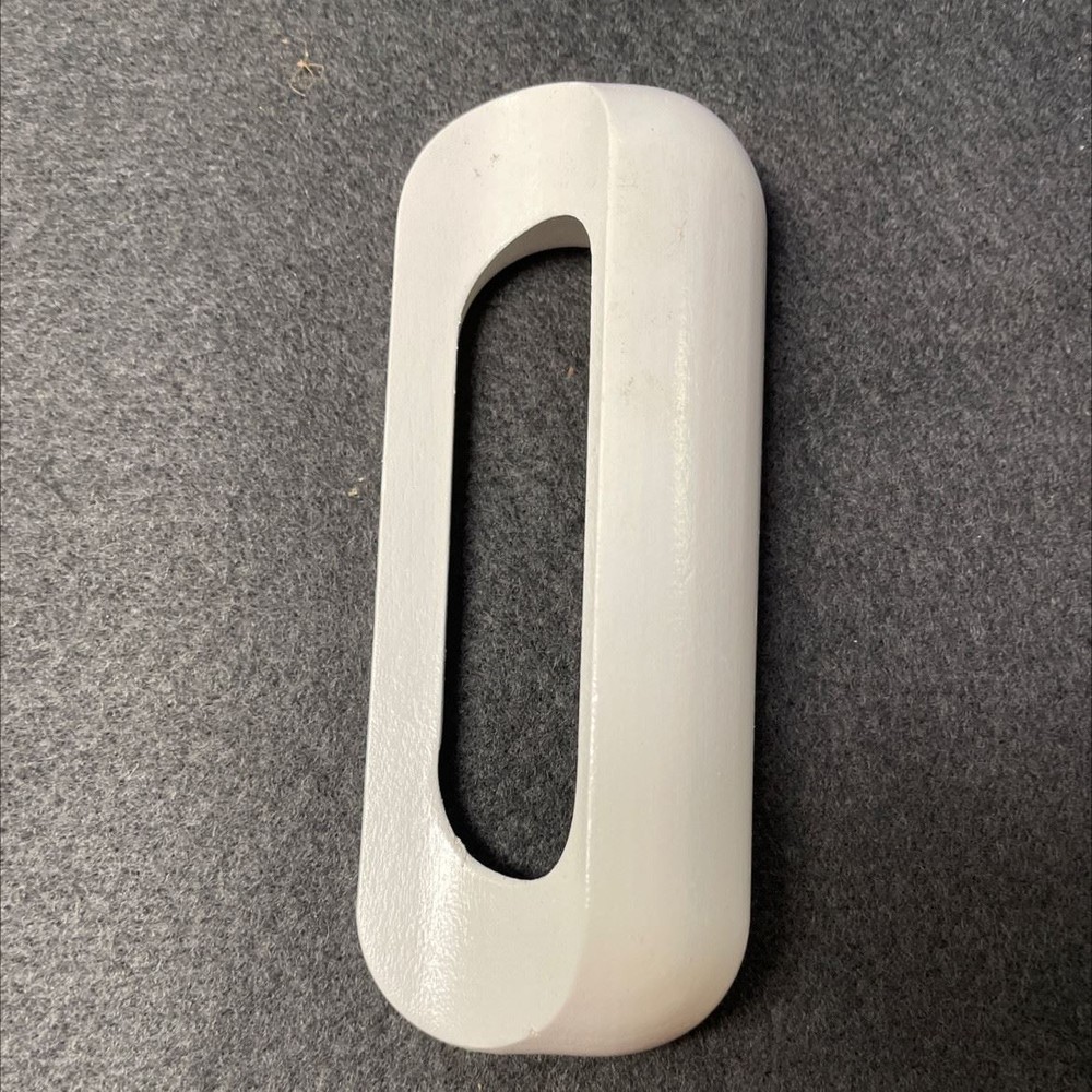 AS-IS 3-3/4" White Wood Drawer Pull