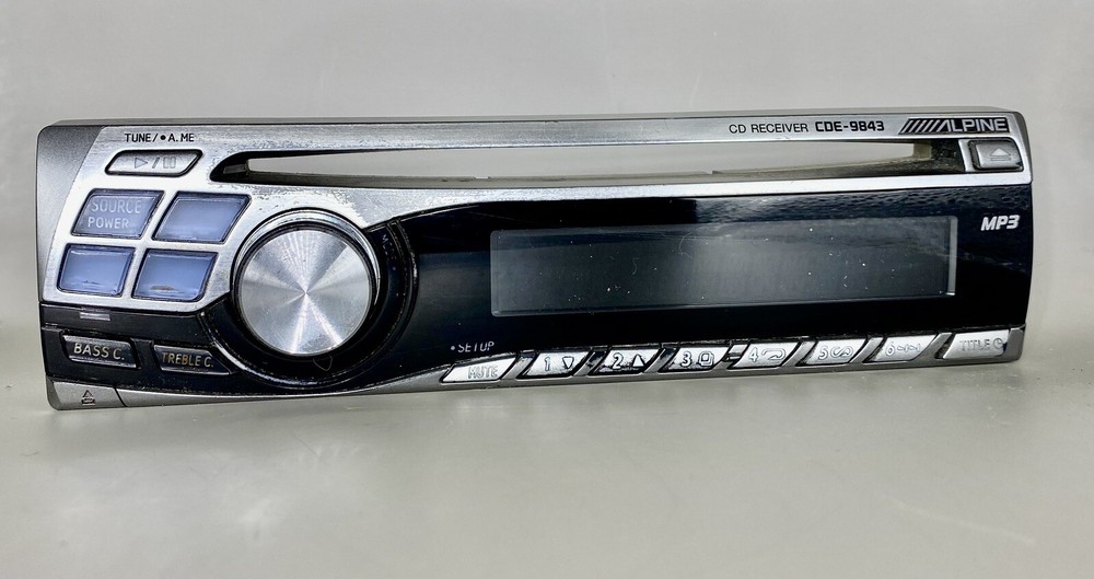 Alpine CDE-9843 Faceplate | Tested |