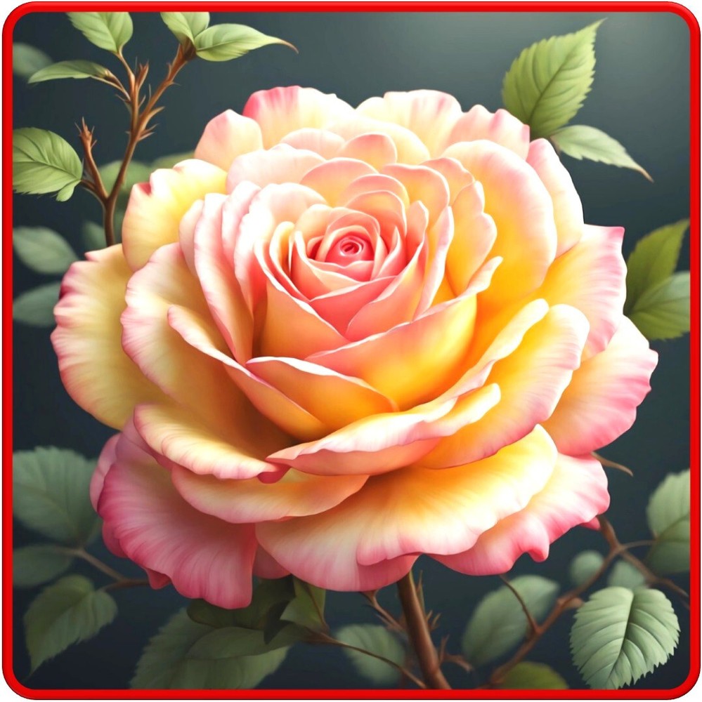 30 Custom Romantic Rose Personalized Address Labels