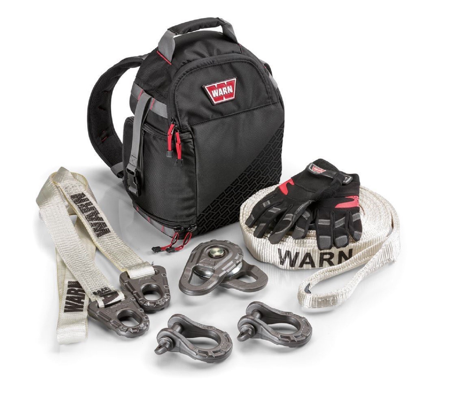 Warn 97565 Winch Winching Epic Recovery Kit Snatch Block Clevis D Shackle Strap