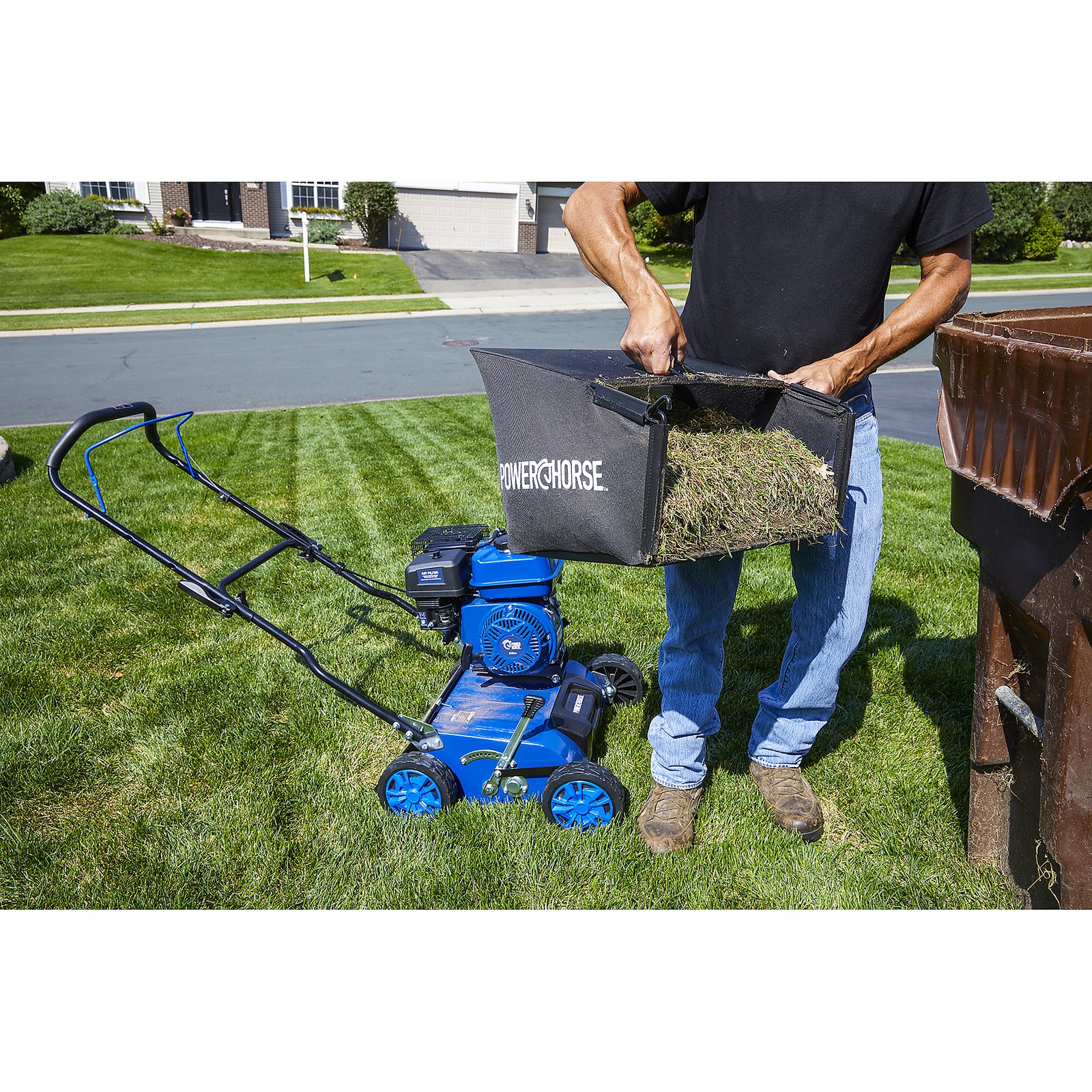 Powerhorse 2-in-1 Gas Dethatcher/Scarifier with 212cc Engine
