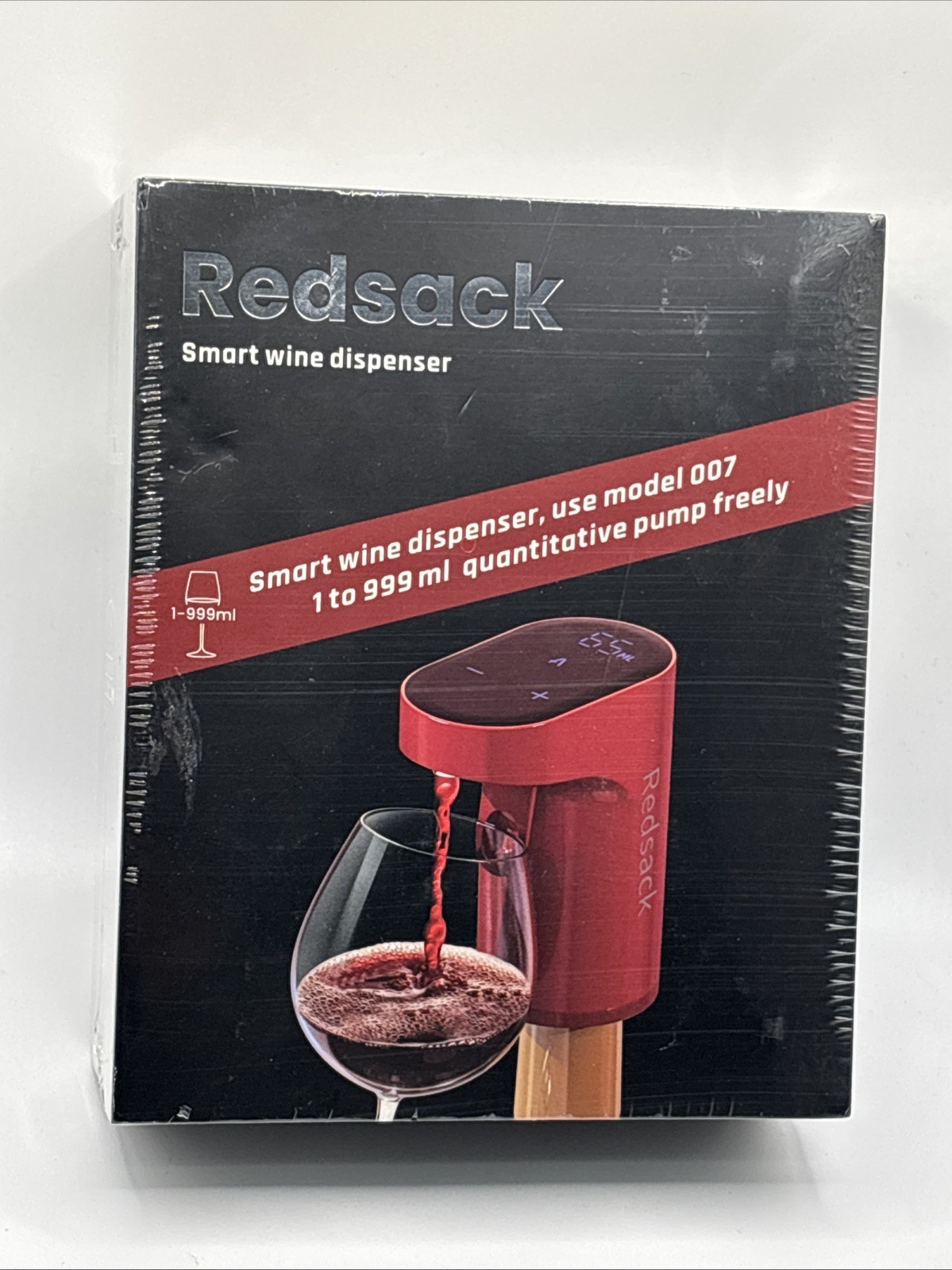 Sealed Redsack Smart Wine Dispenser Model 007 Black New