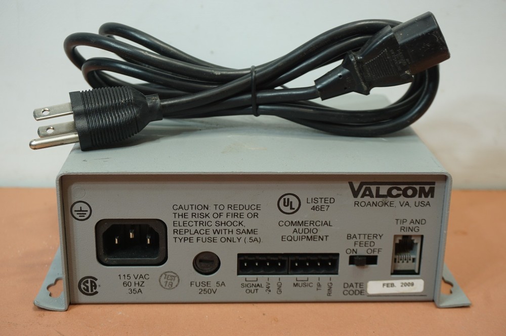 VALCOM V-2000A Integrated Single Zone page System