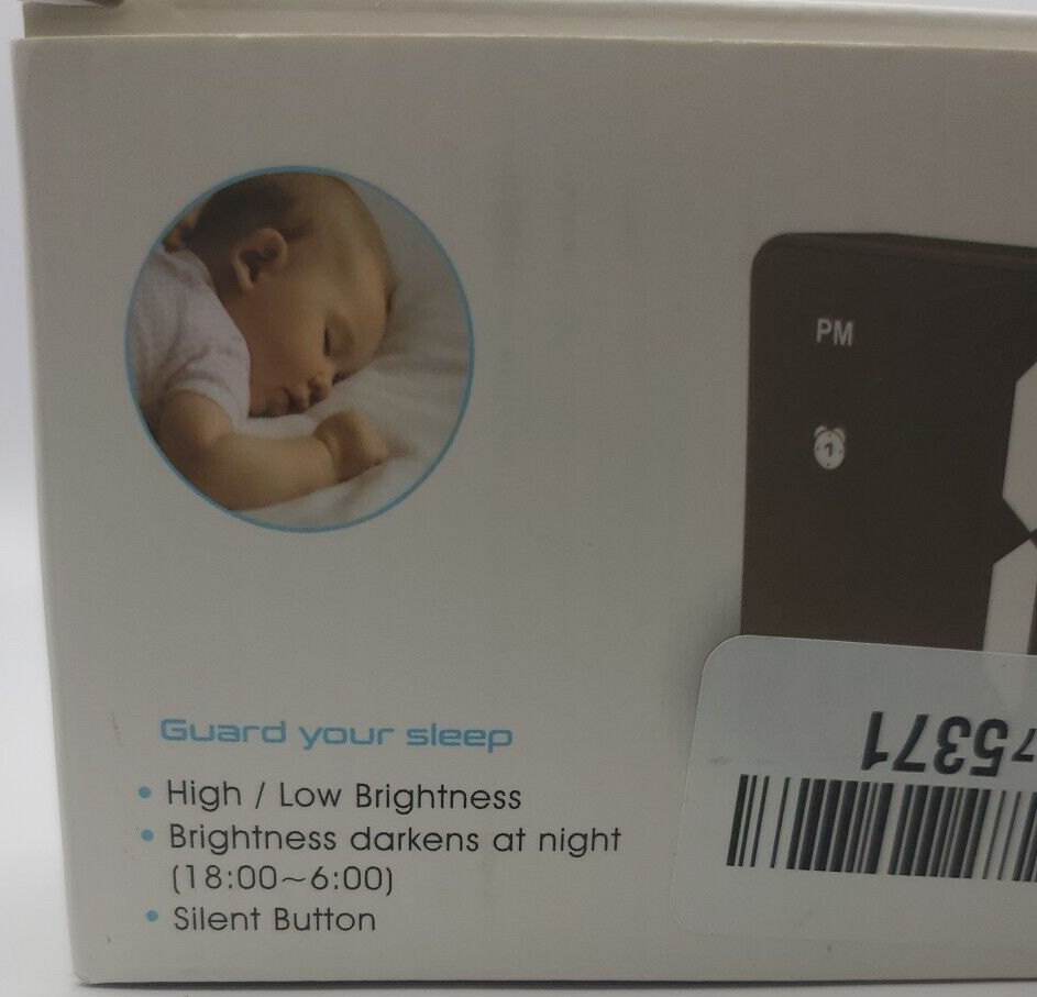 LED Alarm Clock With Temperature and Calendar Reading
