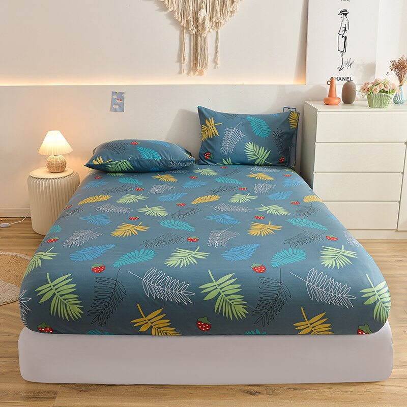 100% Cotton Adjustable Fitted Sheet Bed Sheet With Elastic Bands Multiple Sizes