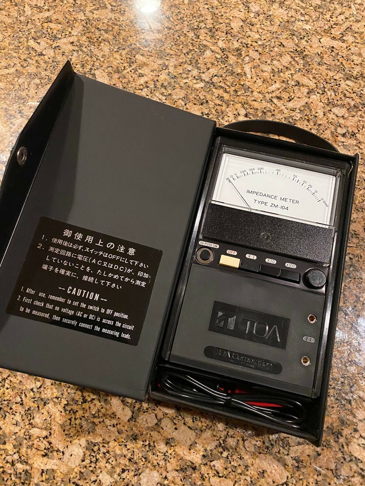 TOA Speaker Impedance Meter