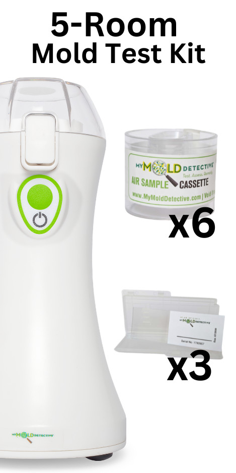 5-Room Mold Test Kit, Air & Surface Samples