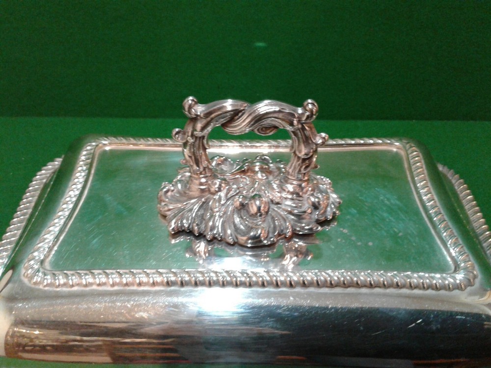 A Silver Plated Entree Dish.