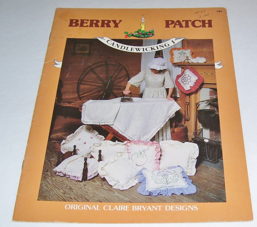 CANDLEWICKING PATTERN LEAFLET BY BERRY PATCH #1 1982 OOP
