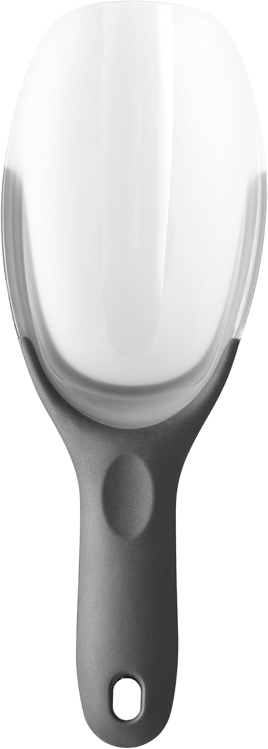 Spring Chef Gray Magnetic Ice Scoop for Freezer - Contoured Translucent