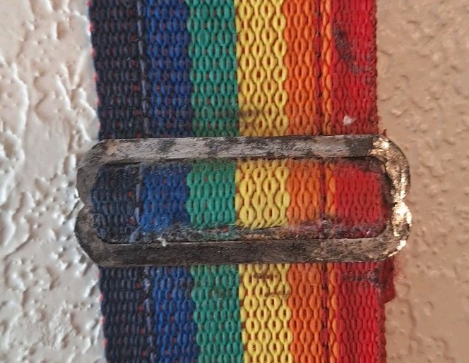 Wide Woven Multi-color Camera Strap