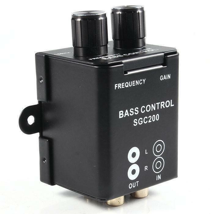 Car RCA Remote Level Amplifier Subwoofer Equalizer Crossover Bass Controller Kit