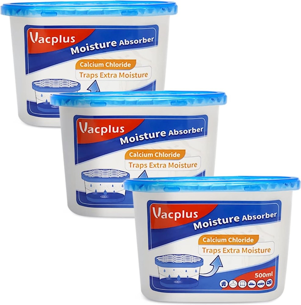 Vacplus Moisture Absorbers - Dehumidifiers for Closet, Efficient Humidity Absorb
