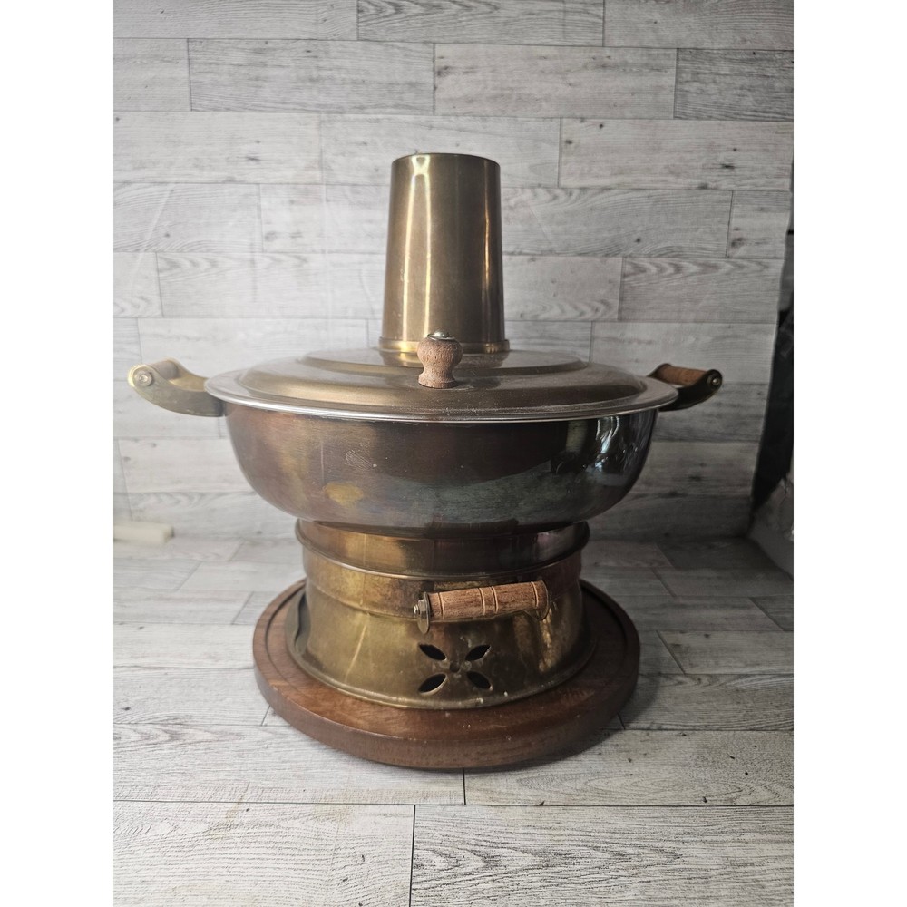 Vintage Brass Brazier or Hot Pot,