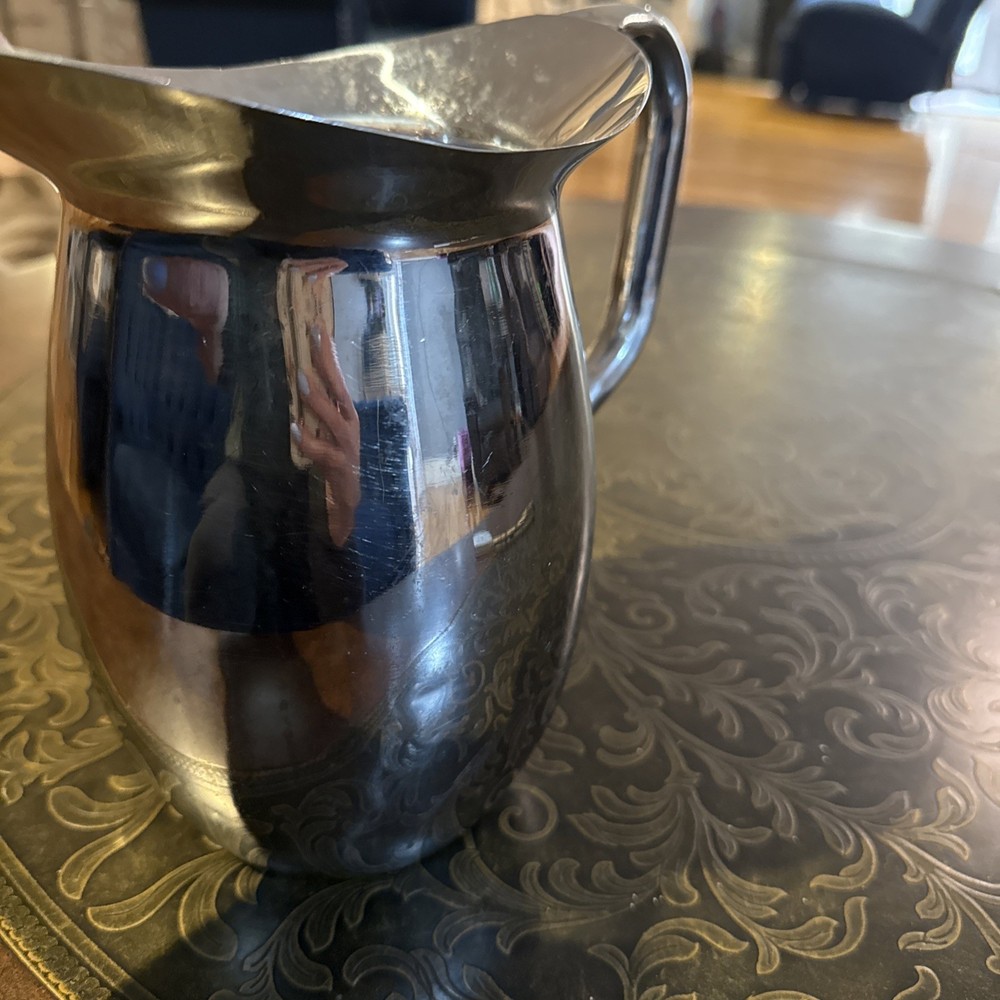 Silver Or Stainless Steel Pitcher Medium Unbranded