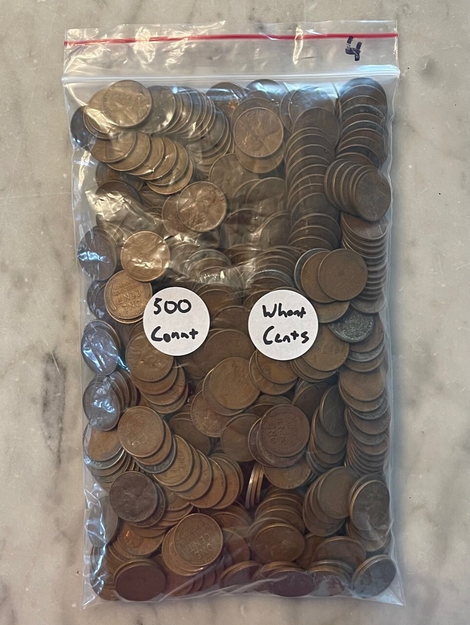 Lot of 500 Mixed Wheat Cents - 500 Count Bag or 10 Rolls - CHOOSE # OF LOTS!