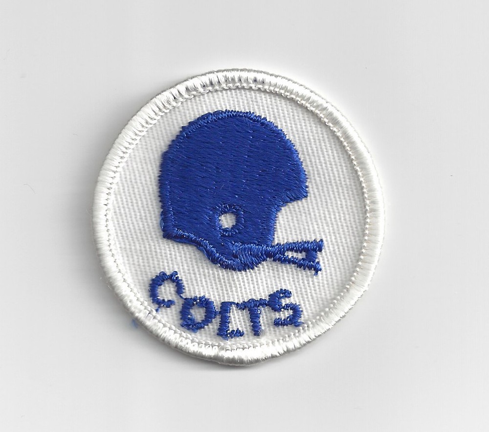 1970's Baltimore Colts patch old 2 bar helmet logo 2" Indianapolis