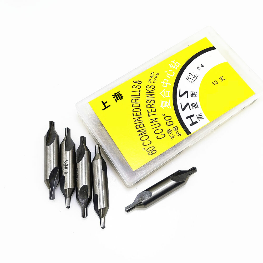 8sets 60° Center Drill Countersink Lathe Bit Mill Tooling Set