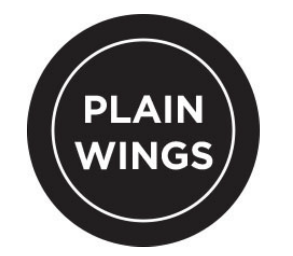 Plain Wings Labels 1000 each per roll size 1" Round Oval STICKERS
