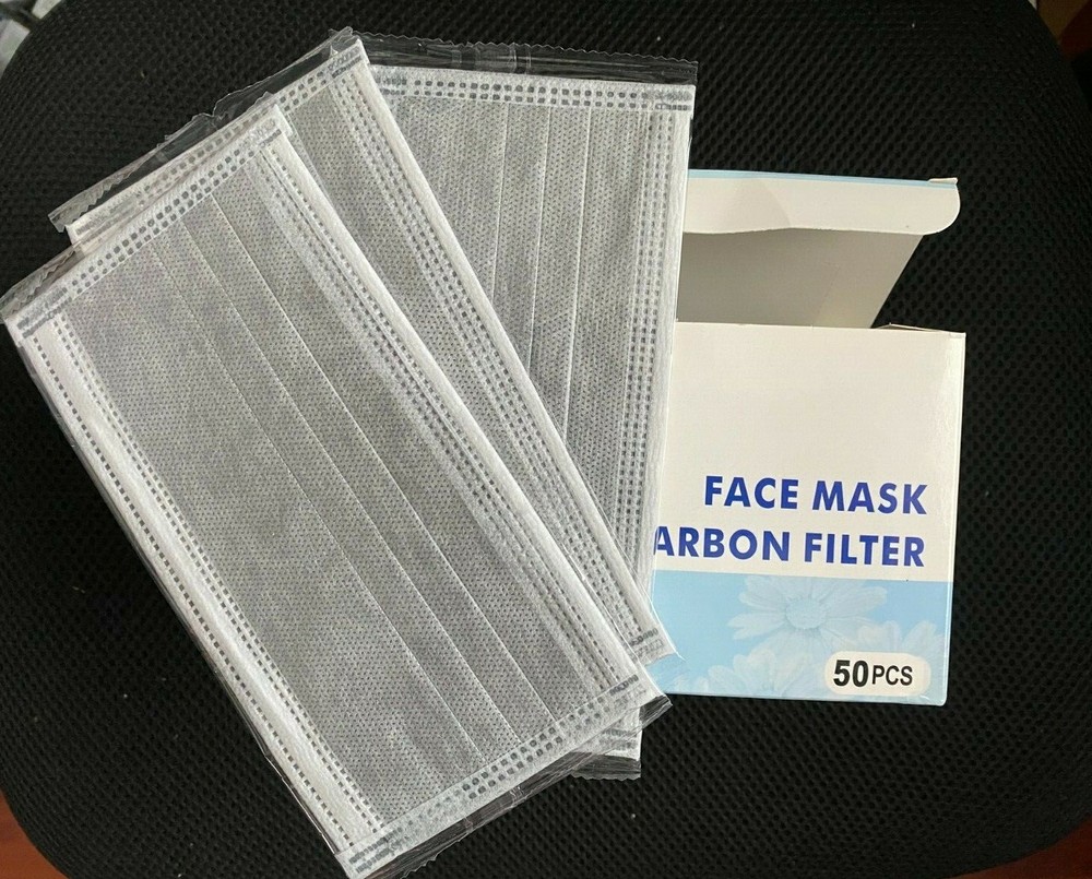 Best Face mask with carbon filter 50 pcs