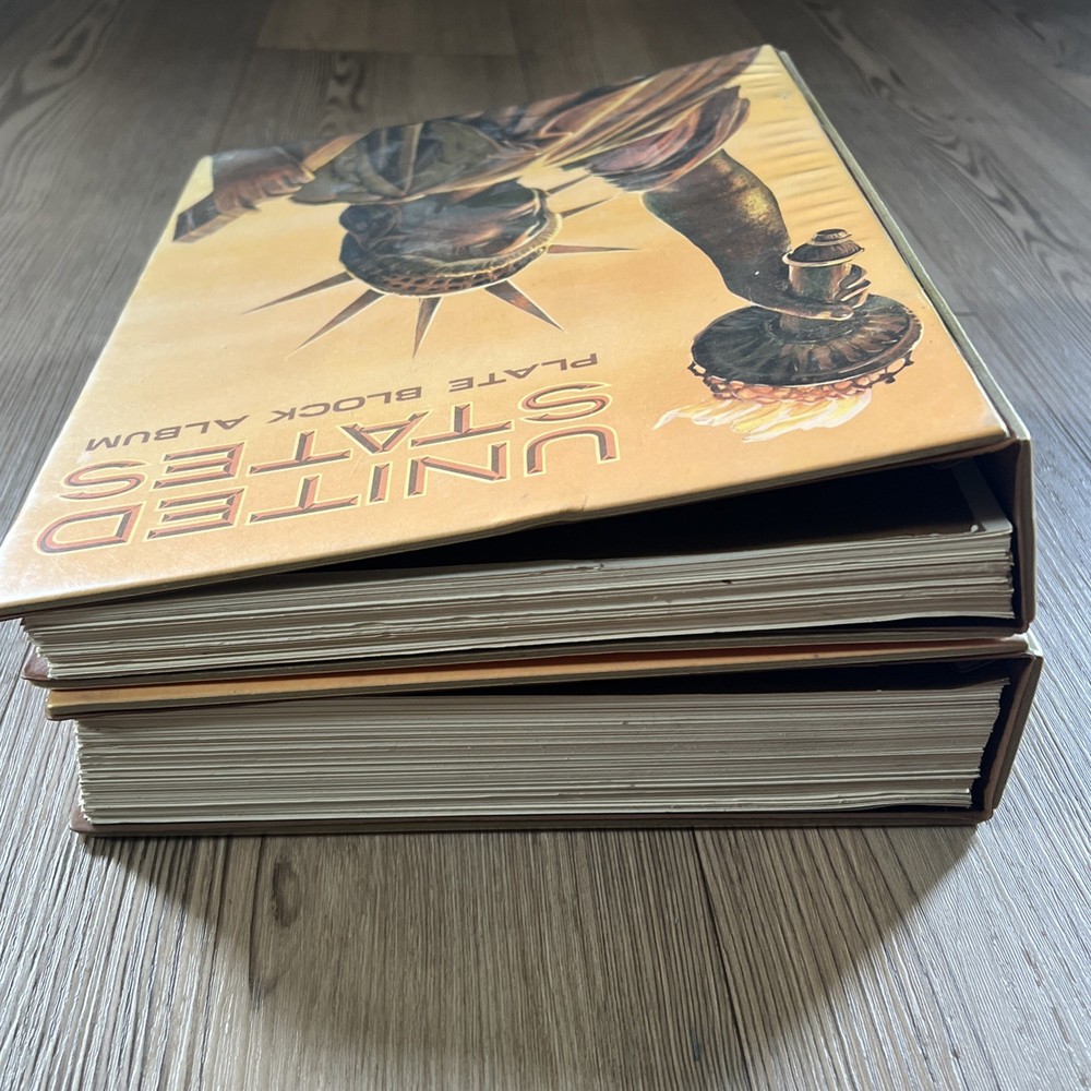 2x United States Plate Block Album Volume A & B ( No Stamps) H.E. Harris