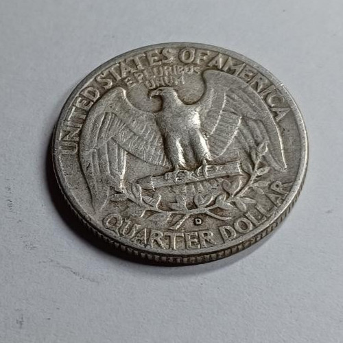 1952 D SILVER Washington Quarter #BA39
