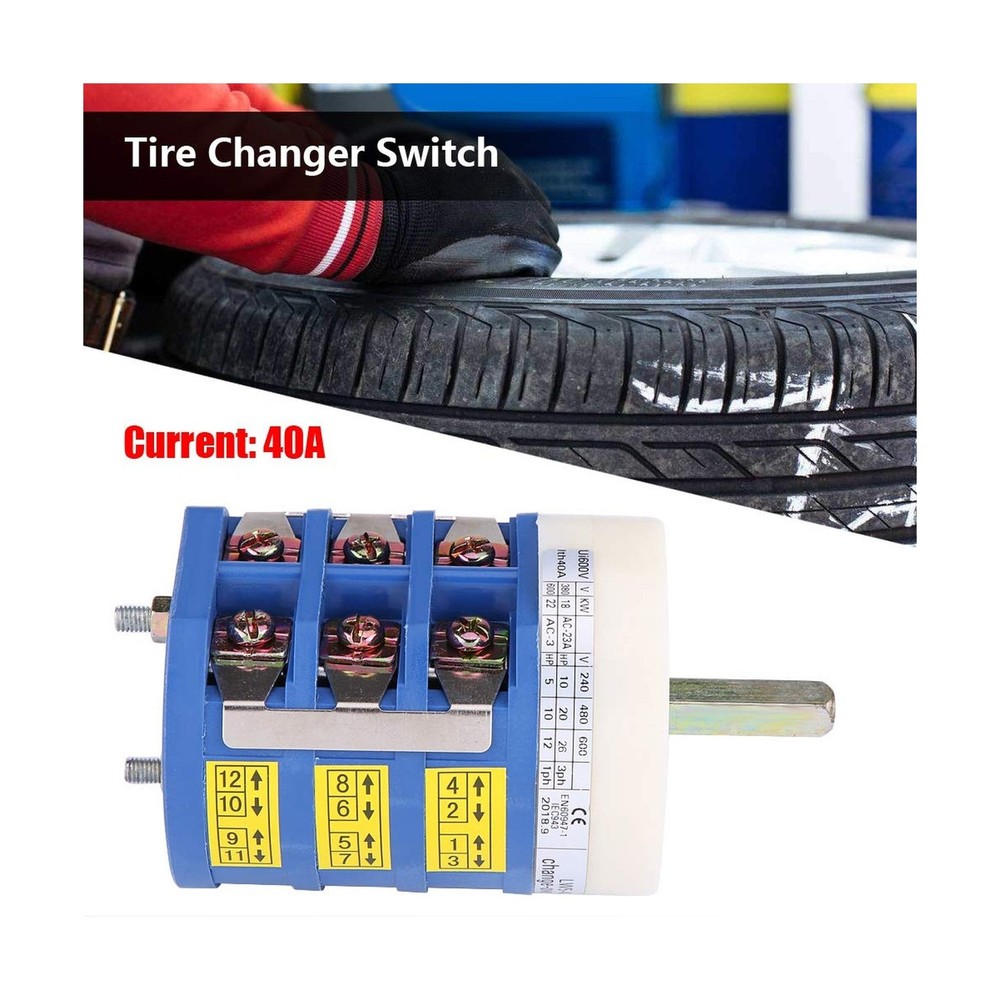 220V/380V 40A Tire Changer Machine Motor Forward Reverse Switch Tool Tire Cha...
