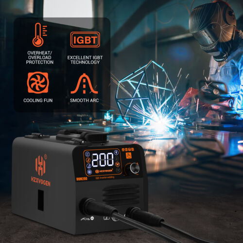 HZXVOGEN 3 in 1 MIG Welder 200Amp Flux MIG/lift TIG/MMA Welding Machine 110V