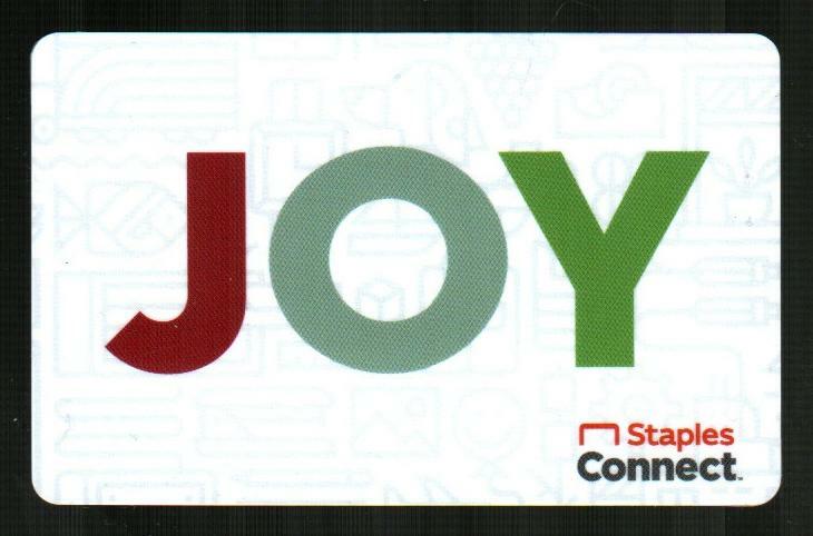 STAPLES Joy ( 2020 ) Gift Card ( $0 )