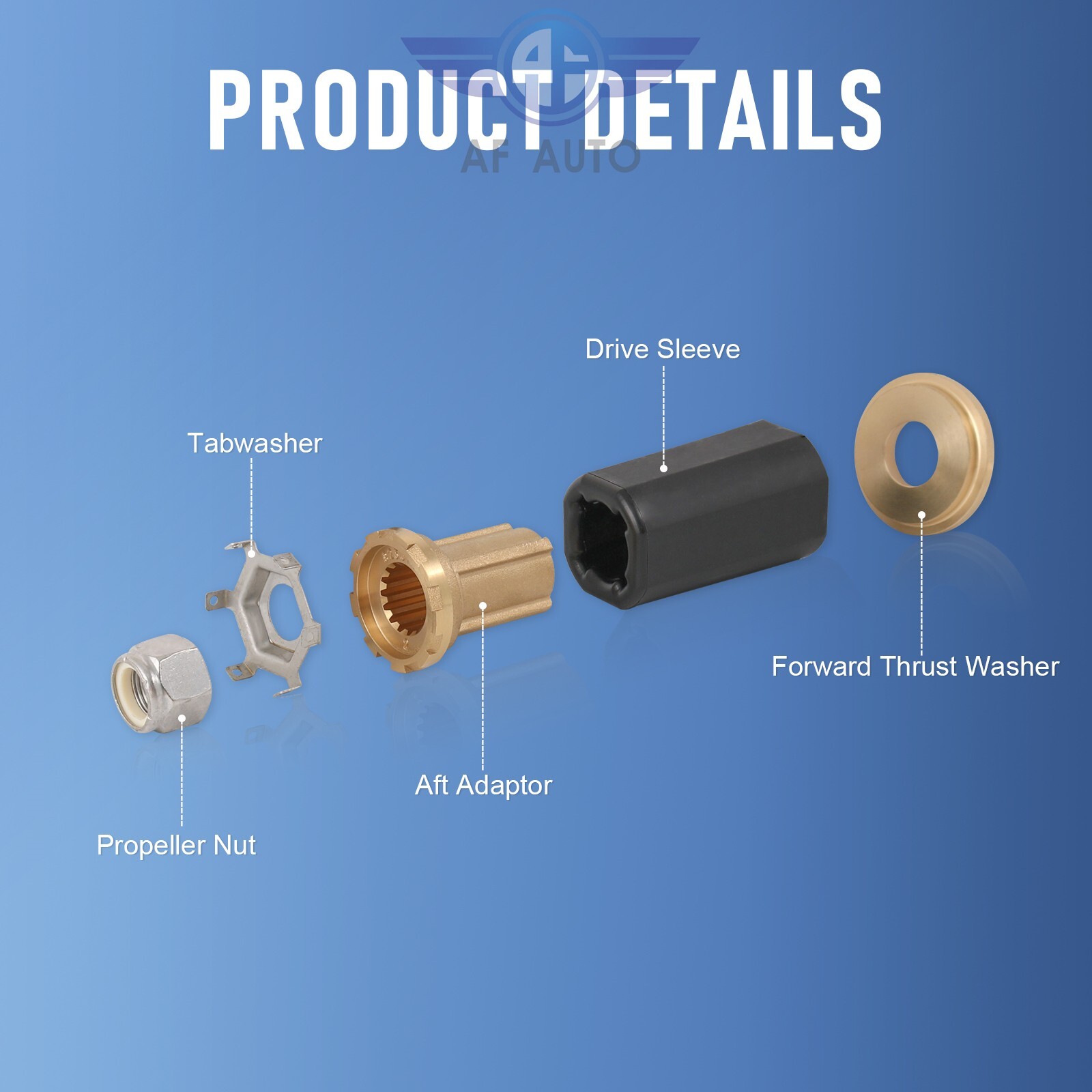 For Mercury MerCruiser Alpha Propeller Hub KIT Flo-Torq 2 II # 835257K1 835257Q1