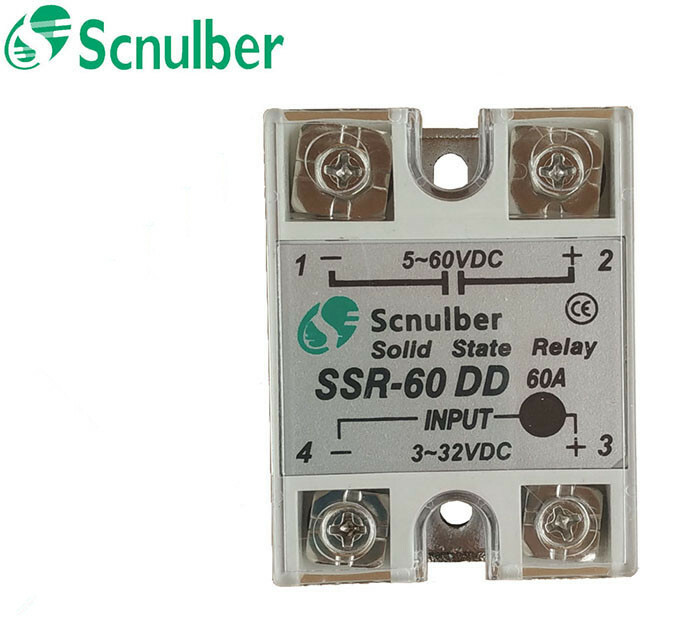 Scnulber single-phase solid state relay SSR-60DD 60A 60VDC DC control DC