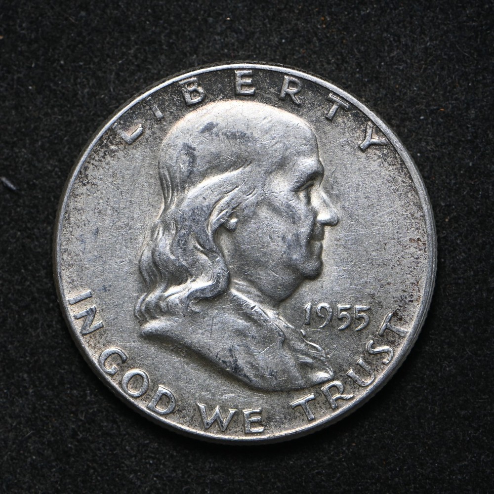 1955 Franklin Silver Half Dollar (cn16409)