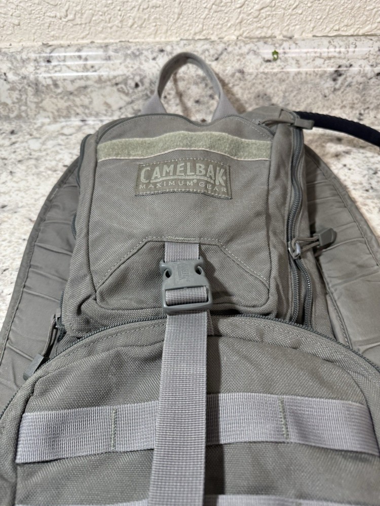 CamelBak Tactical Hydration Pack Gray Hydration System MOLLE Webbing