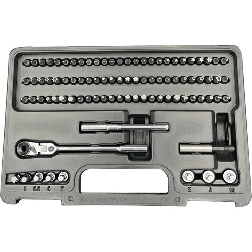VIM DURSTON TOOLS 89 Piece Bit Set With 1/4" Flex Ratchet Tool Kit