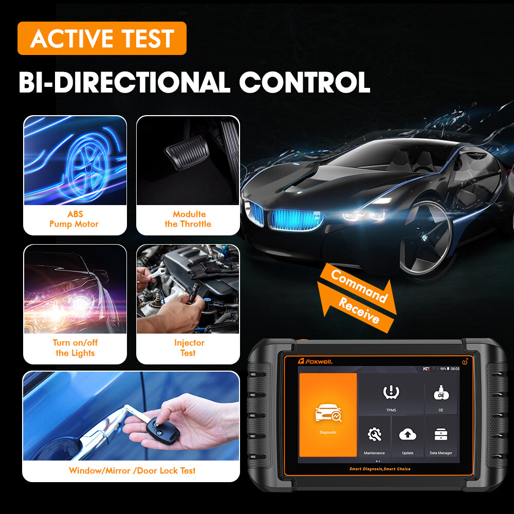 Automotive OBD2 Scanner Tire Pressure Sensor TPMS Programming Relearn Reset Tool