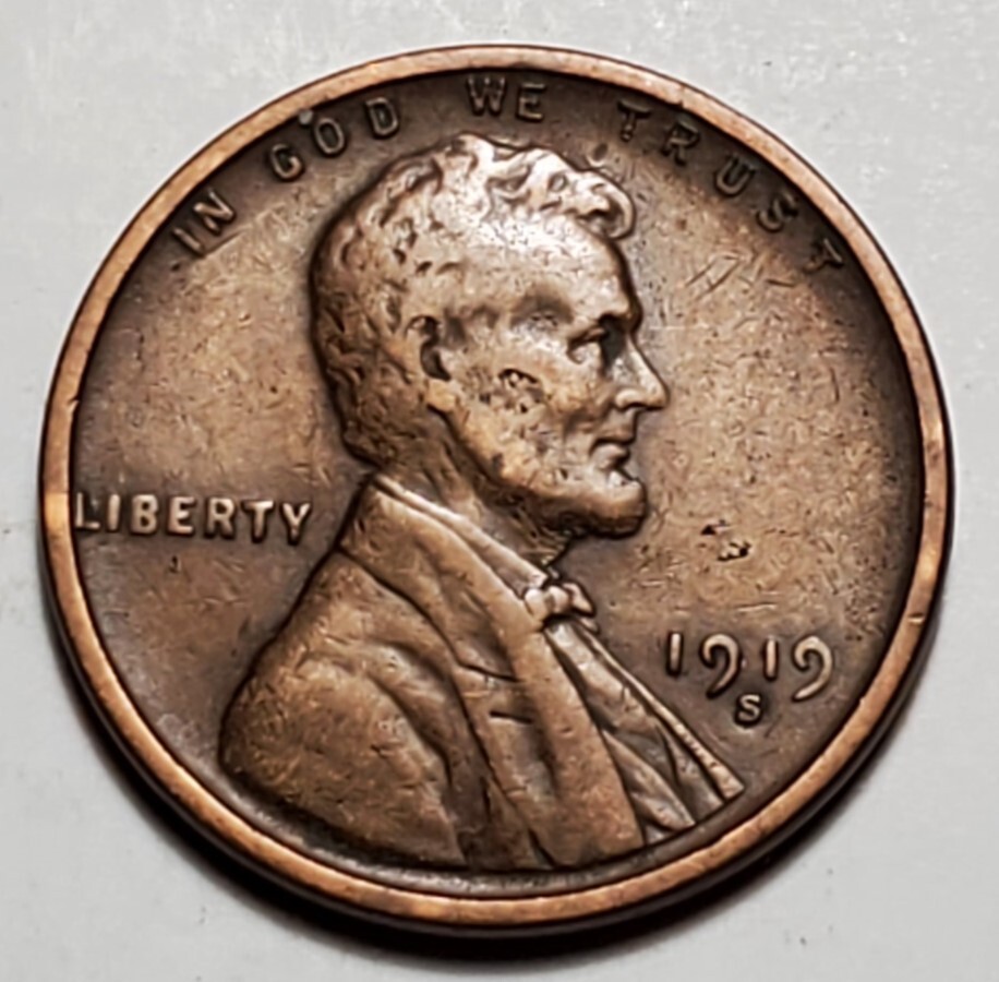 1919 S LINCOLN WHEAT PENNY #C4109