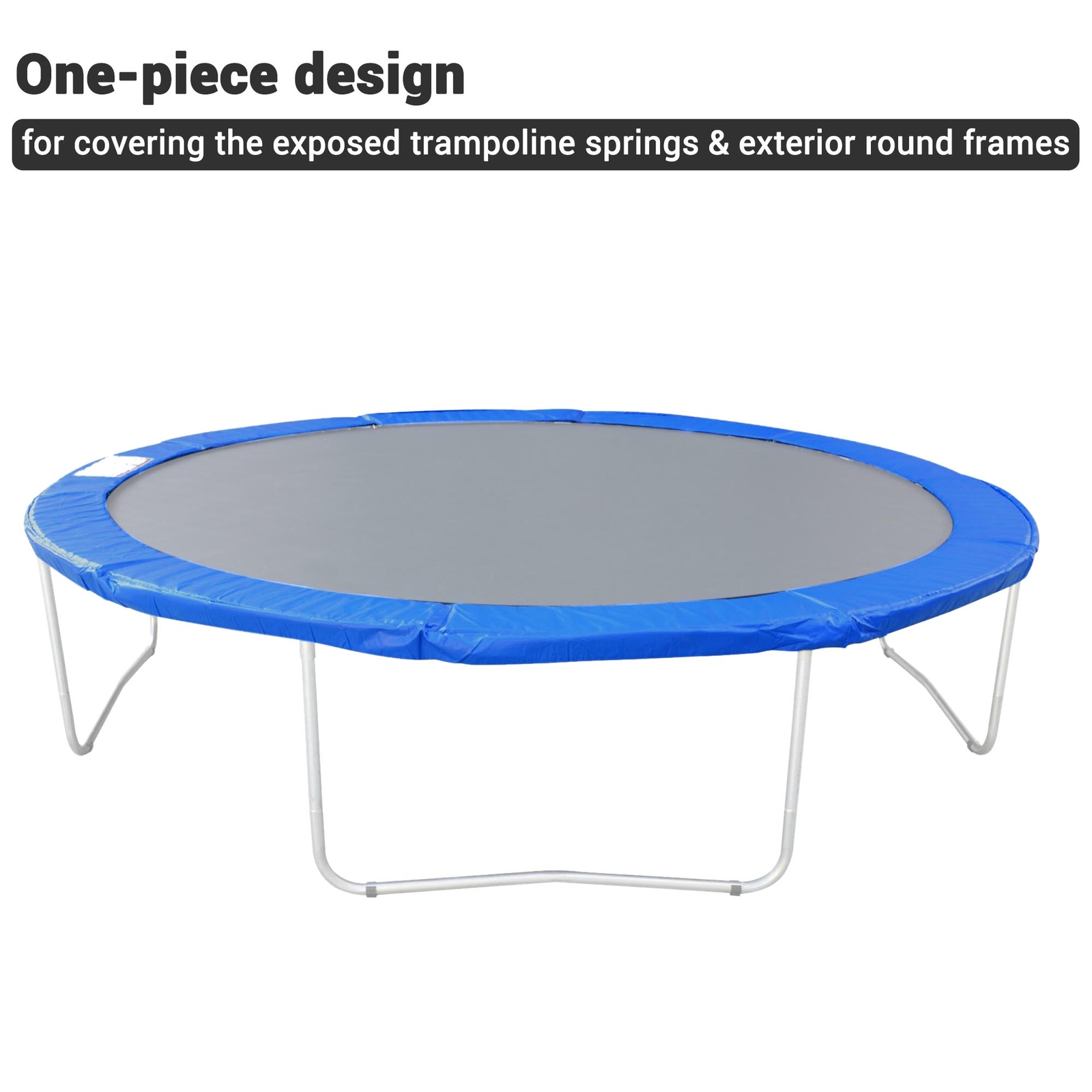 12' 13' 14' 15' Round Trampoline Safety Pad Replacement Frame Spring Blue Cover